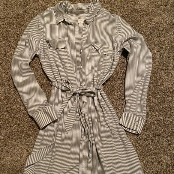 Button up stripe dress - Picture 1 of 1